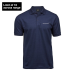 Luxury stretch polo, men Navy