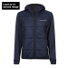 Hybrid stretch hooded jacket, women Navy