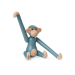 Kay Bojesen monkey, vintage blue