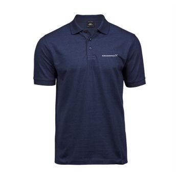 Luxury stretch polo, men Navy