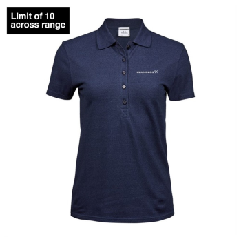 Luxury stretch polo, women Navy