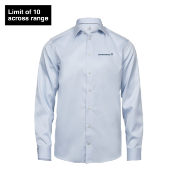Luxury shirt stretch, men Light blue