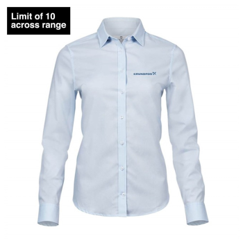 Luxury shirt stretch, women Light blue