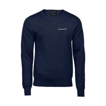 Crew-neck sweater, men Navy