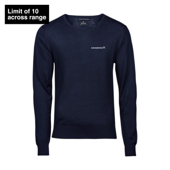 V-neck sweater, men Navy