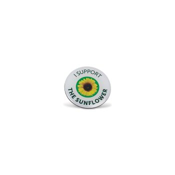 Sunflower Disability supporter pin badges 10 pcs.